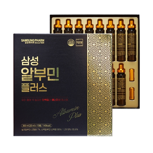 삼성제약 마시는 알부민 플러스 20ml 15병 (2개)
