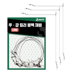 MTF 쭈갑 킬러 블랙 갑오징어 전문 채비 3개입_이미지