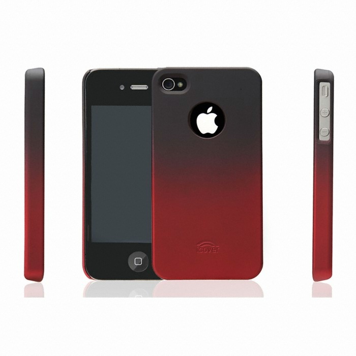 아이커버 SNAP ON ROYAL RUBBER BLACK/RED (아이폰4/4S)_이미지