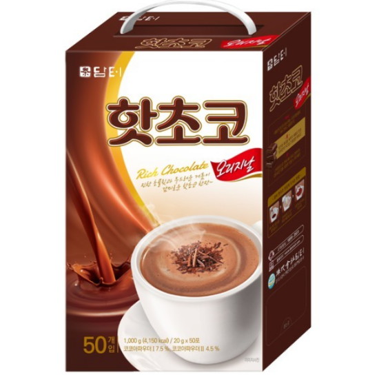 담터 핫초코 오리지날 50T (박스형)이미지입니다. 누르면 해당 게시물로 새창이동합니다.