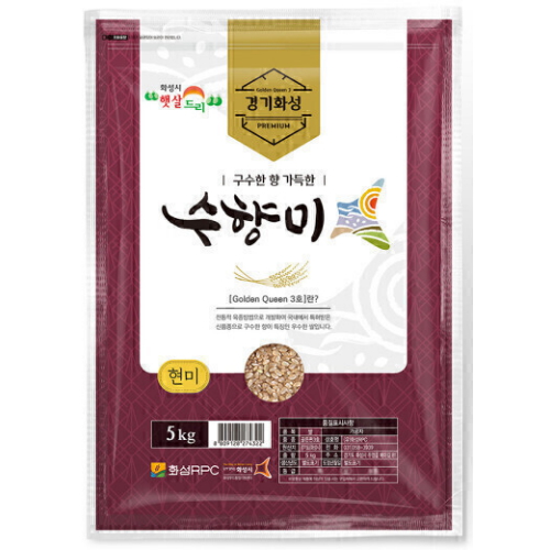 햇살드리 2026 햅쌀 <b>수향미</b> 현미 5kg