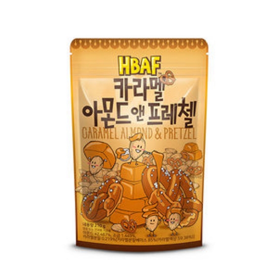 HBAF 카라멜 아몬드 앤 프레첼 210g (1개)_이미지