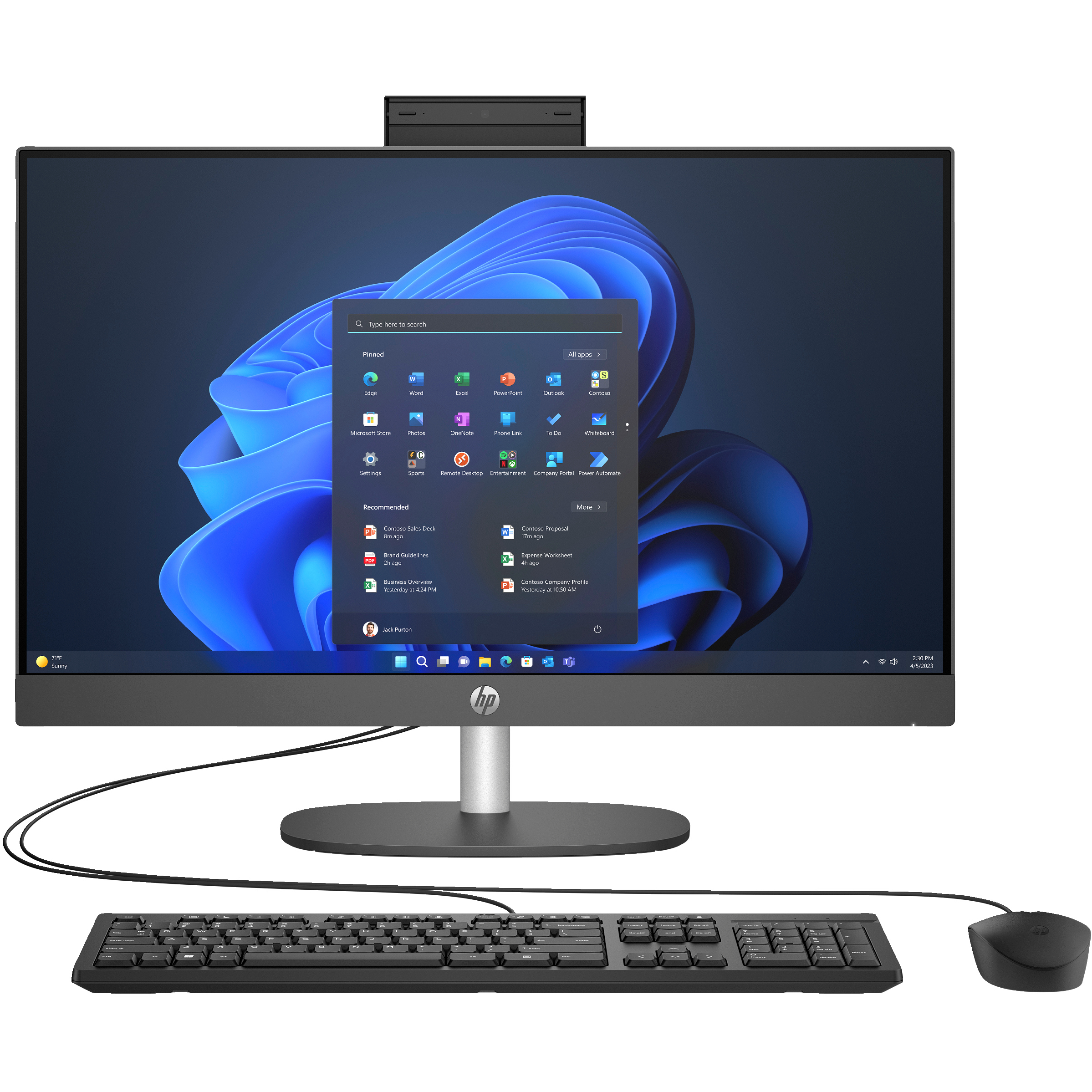 HP 프로원 245 G10 B2CU8PT Win11Home (8GB, M.2 512GB)_이미지