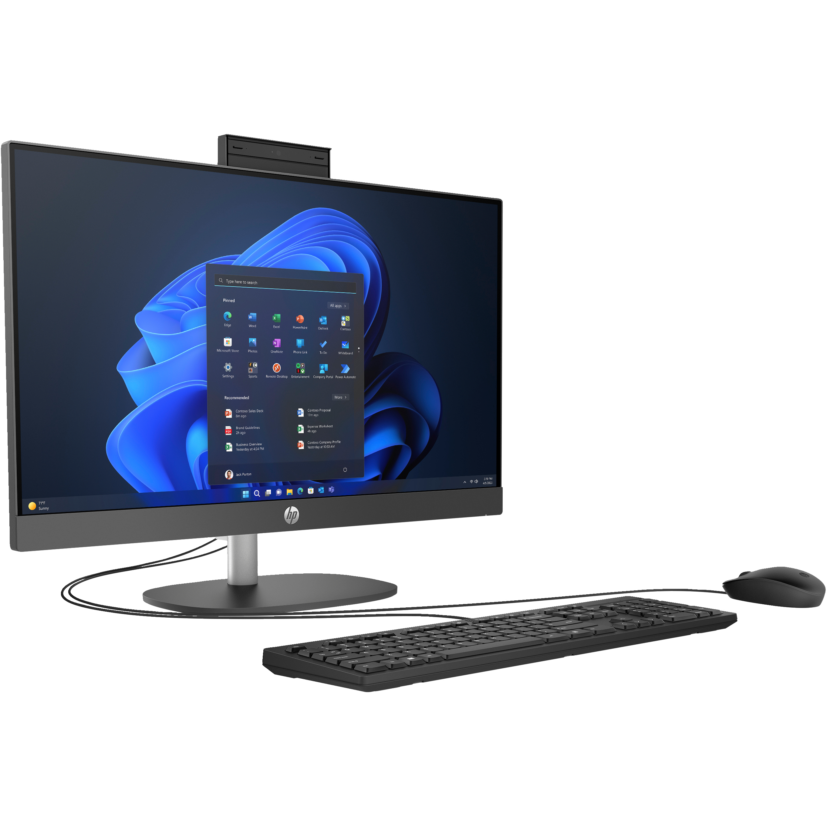 HP 프로원 245 G10 B2CU8PT Win11Home (8GB, M.2 512GB)_이미지