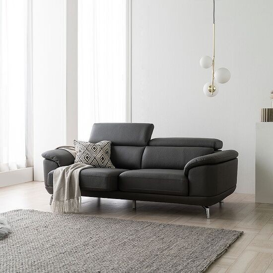 한샘몰 바이프레임 무토 슬라이드 황소 천연가죽 소파 3인용