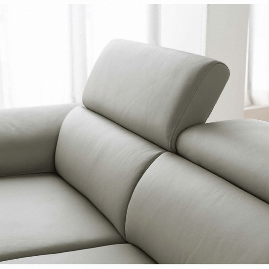 한샘몰 바이프레임 무토 슬라이드 황소 천연가죽 소파 3인용