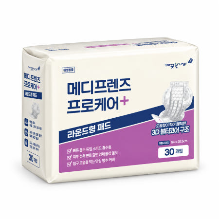  메디프렌즈 프로케어 라운드형패드 30개 [10팩(300개)]