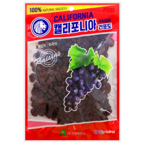 한솔에프디 캘리포니아 <b>건포도</b> 130g