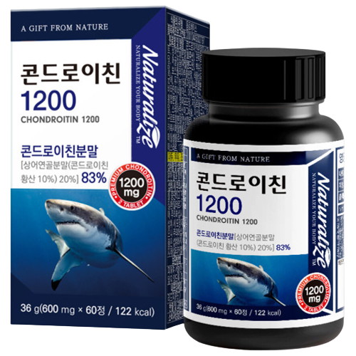 한국바이오팜 네추럴라이즈 콘드로이친 1200 60정 (1개)