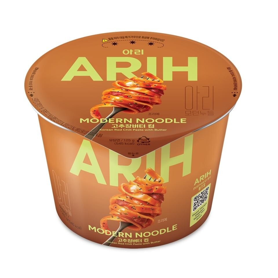 팔도 아리 모던누들 고추장버터 컵 125g