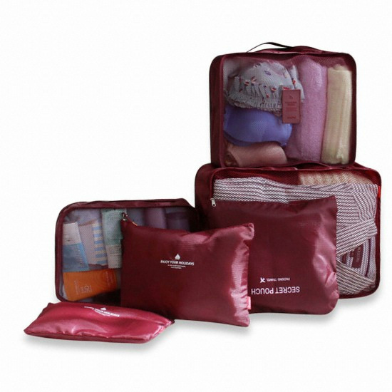 모던 매쉬 여행용 파우치 6종 세트