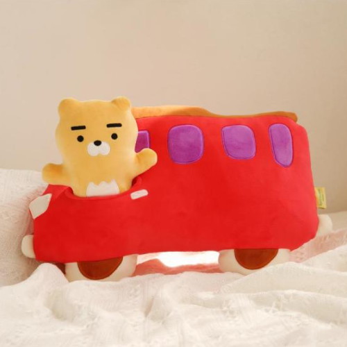 AS 형태 쿠션 버스타고 라이언