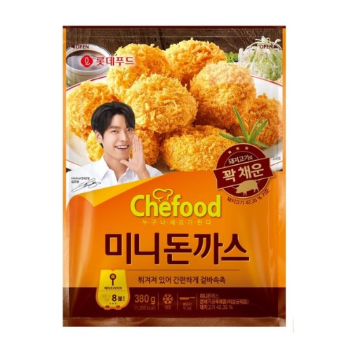 롯데웰푸드 쉐푸드 미니 돈까스 380g (1개)_이미지