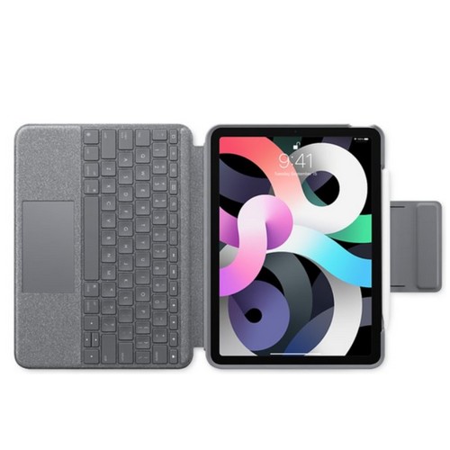로지텍 iPad Air 5세대 폴리오 터치 키보드 케이스 (중고, 해외구매)_이미지