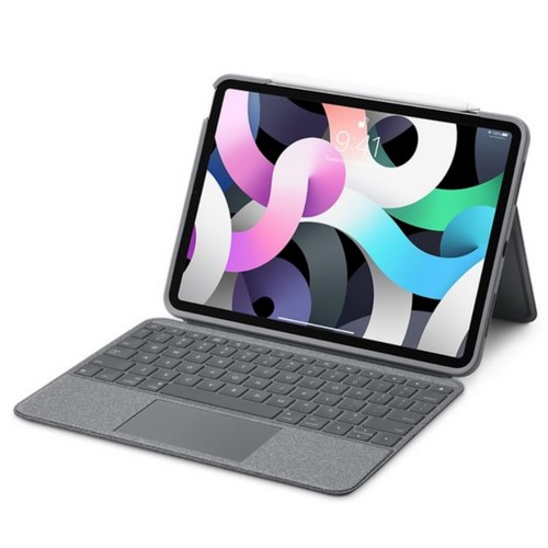 로지텍 iPad Air 5세대 폴리오 터치 키보드 케이스 (중고, 해외구매)_이미지