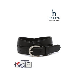 헤지스 여성 블랙 실버버클 소가죽 벨트 (24mm) HJBE5E407BK_이미지