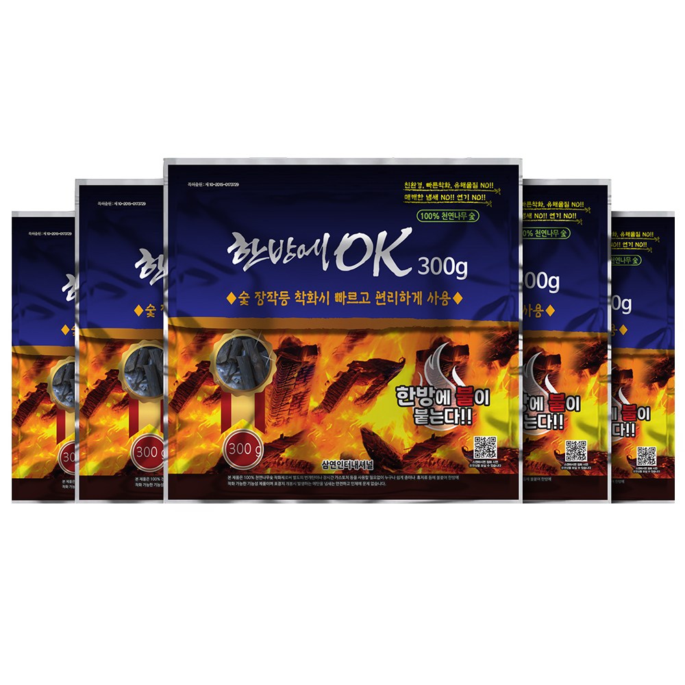 한방에 OK 숯 300g
