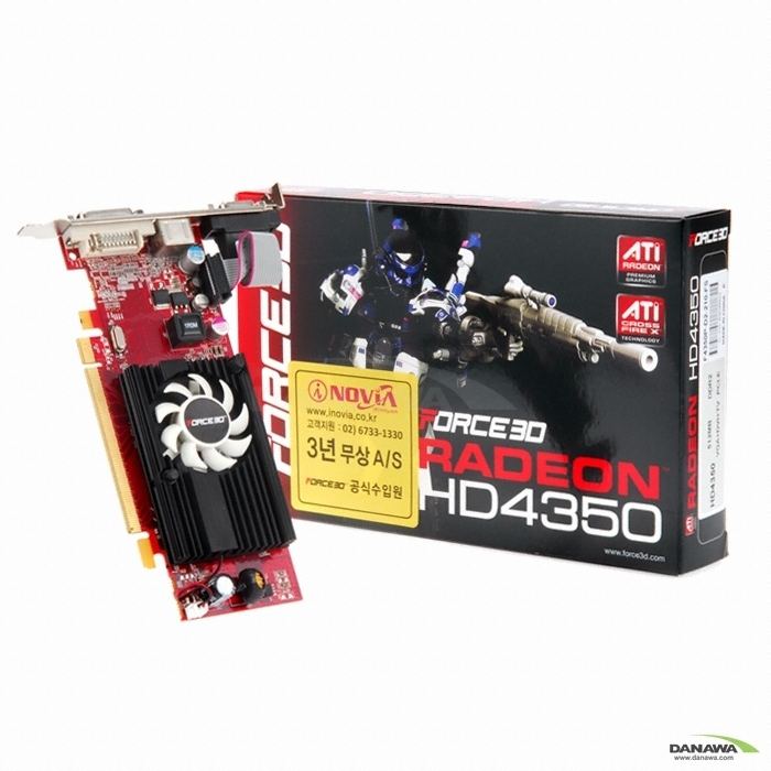FORCE3D 라데온 HD 4350 D2 512MB LP 아이노비아
