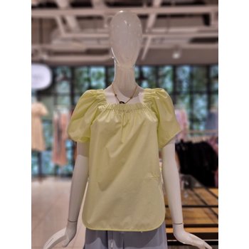 대현 듀엘 스퀘어 퍼프 소매 블라우스 L232PSC054