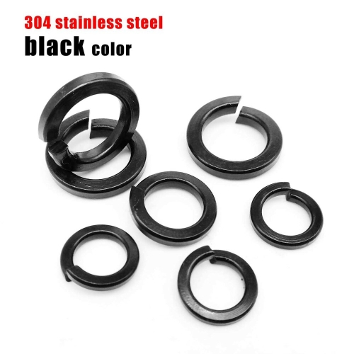 수프 M2 M3 M4 M5 M6 M8 M10 M20 검정색 M16 M12 와셔 GB93 탄성 등급 분할 링 강철 DIN127 가..