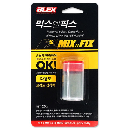 블렉스 믹스앤픽스 에폭시 퍼티 20g (1개)_이미지