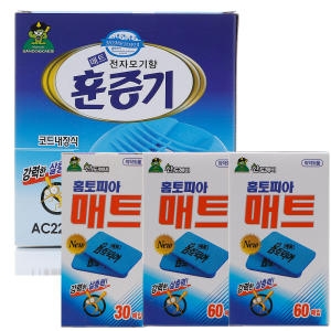  산도깨비 홈토피아 매트 훈증기 + 매트 150매 [1세트]