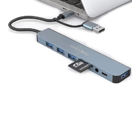 골드앤우드 2218TU (8포트/USB 3.0 Type A+C)