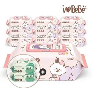 라인프렌즈 드림 코니 물티슈 캡형 77매 + 리필형 20매