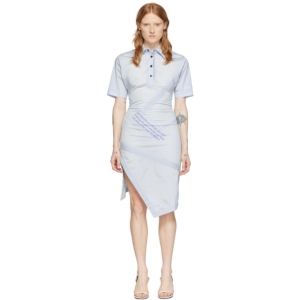  오프화이트 Blue Nylon Parachute Dress