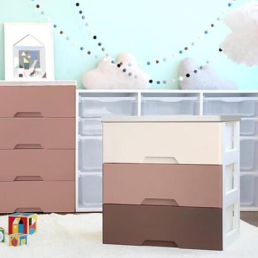 코지모던 우드상판 3단 서랍장