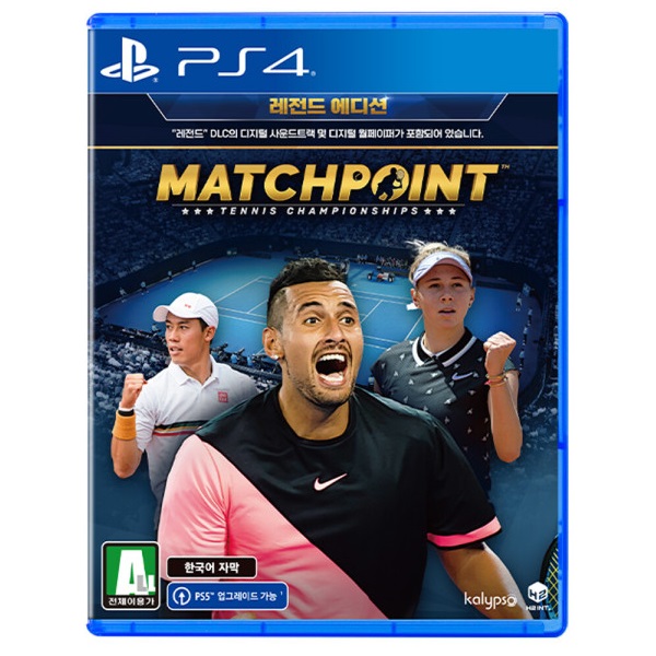 매치포인트 - 테니스 챔피언십 레전드 에디션 한글판 PS4, 패키지디스크_이미지