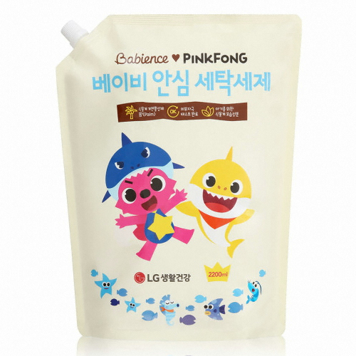베비언스 핑크퐁 베이비 세탁세제 리필 2.2L이미지입니다. 누르면 해당 게시물로 새창이동합니다.