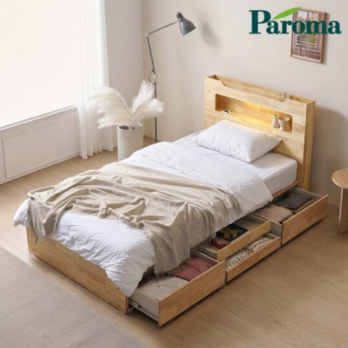 파로마 이프 마야 LED 서랍 수납침대 SS