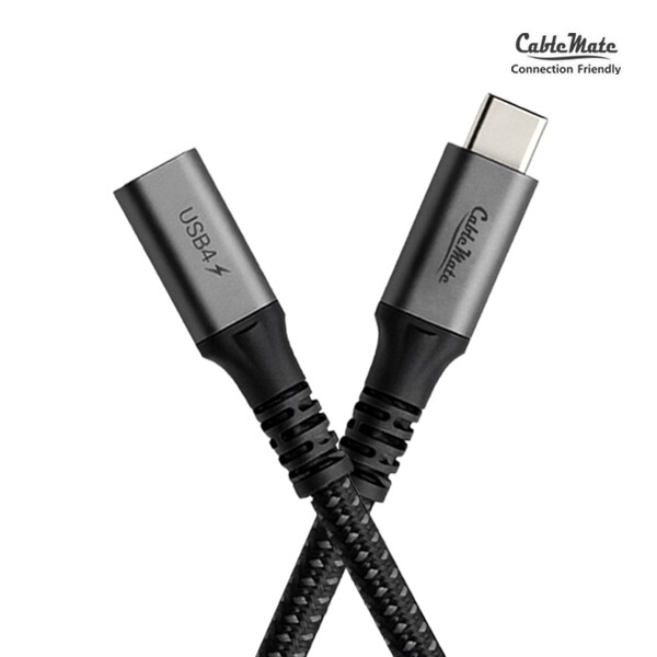 CABLEMATE 240W C to C타입 연장 케이블 (CM-U4CFA05, 0.5m)_이미지