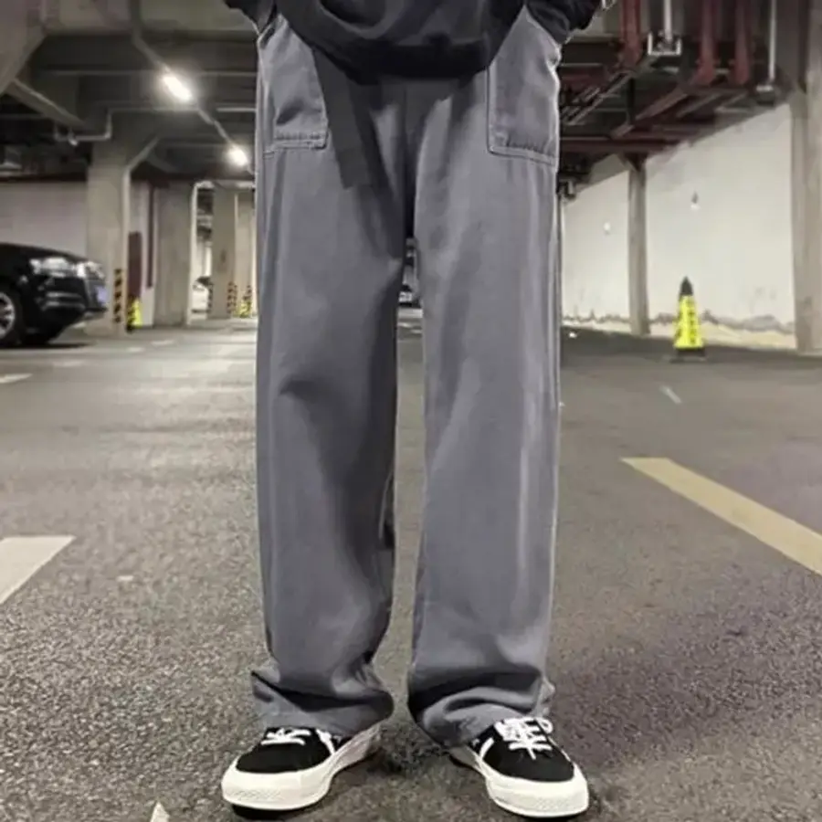 남성 허리밴딩 일자핏 데일리 팬츠 ON-PTA-QWE8FFAE