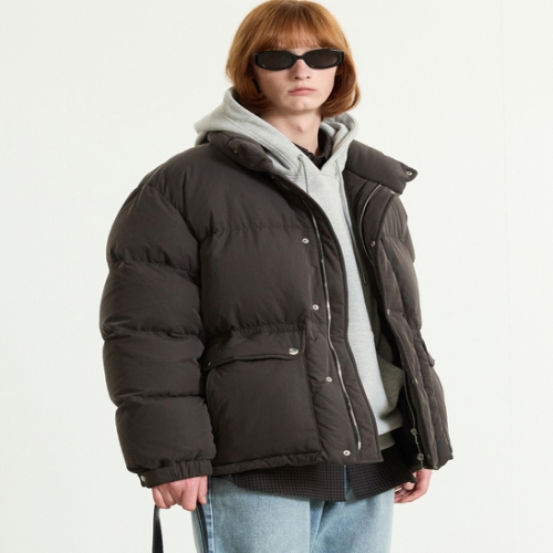 TNGT European-goose Office Down Jumper Vintage Brown TNJU5F203W2_이미지