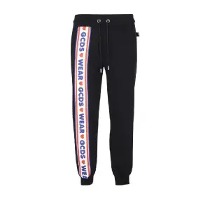 GCDS Branded bands sweatpants in 블랙 CC94M03150302