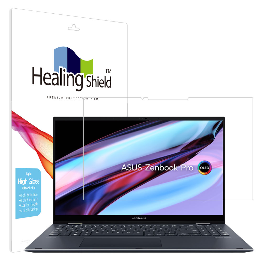 폰트리 힐링쉴드 ASUS 젠북 프로 15 Flip OLED UP6502 올레포빅 Light 액정보호필름