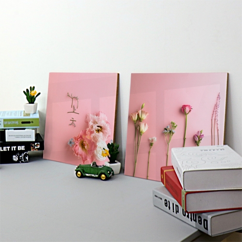 꾸밈 cp280-아크릴액자_핑크플라워