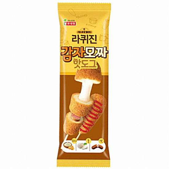 롯데웰푸드 라퀴진 감자모짜 핫도그 80g (1개)_이미지