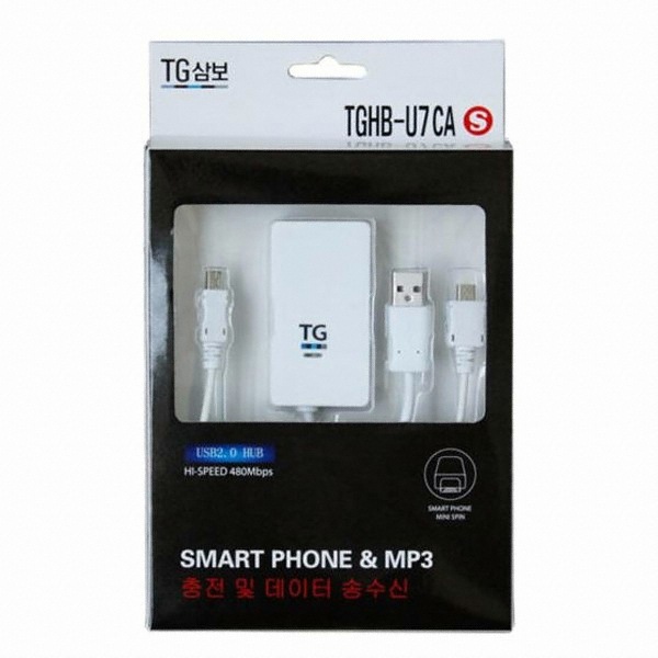 TG삼보 4포트 USB2.0 허브(TGHB-U7CA S)_이미지
