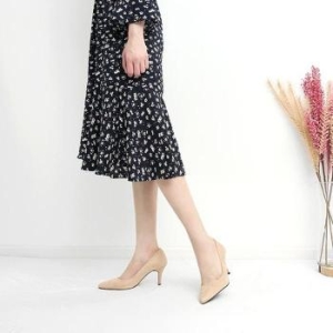 라일리 Rly 데일리 스웨이드 미들힐 펌프스 5FW S42217890