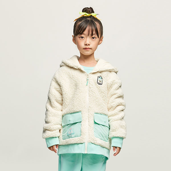 휠라 키즈 익스플로어 키즈 멜로우 보아 플리스 FK2PLE3106X_CRM