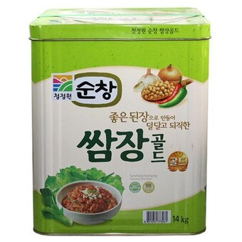 청정원 순창 <b>쌈장</b> 골드 14kg