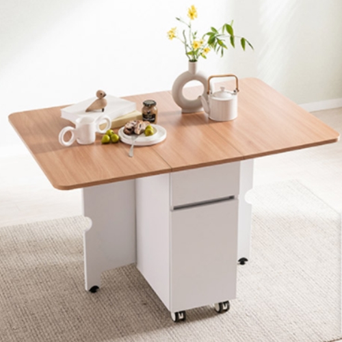 삼익가구  헤벤 아일랜드 이동식 확장형 접이식 식탁 1200 (의자별도)