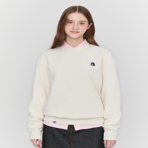 LF 헤지스레이디스 PHIZ 크림 기모 맨투맨 SPTS5F101CR_이미지