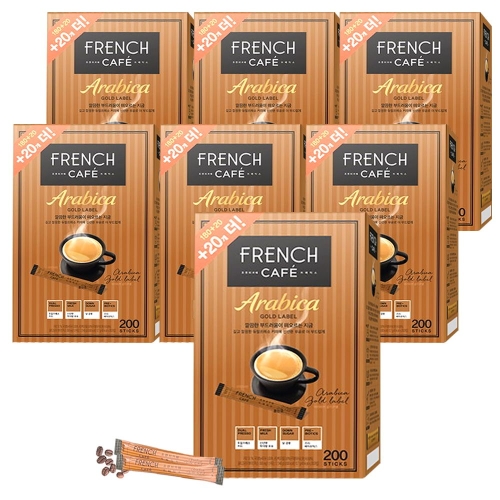 남양유업 프렌치카페 카페믹스 아라비카 골드라벨 스틱 200개입 (7개)_이미지