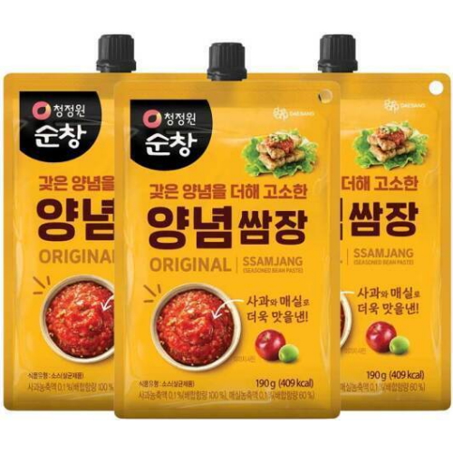 청정원 순창 양념 쌈장 190g (3개)_이미지