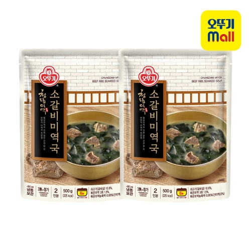 오뚜기 청담미역 소갈비 미역국 500g [2개]