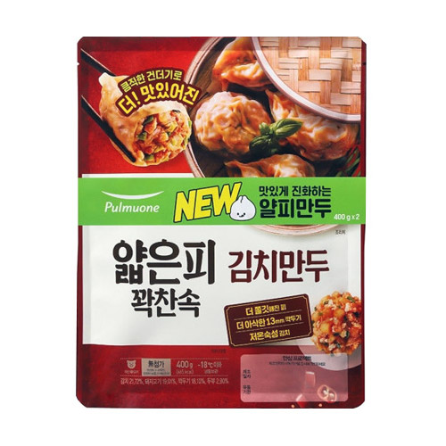 풀무원 생가득 얇은피 꽉찬속 김치만두 400g이미지입니다. 누르면 해당 게시물로 새창이동합니다.